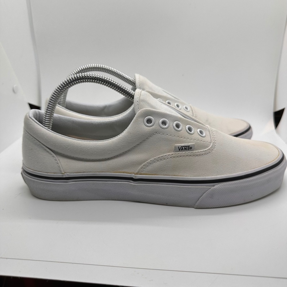 Vans Era Canvas Sneakers Off White Gum Sole Skate Shoes Casual Beach 8.5M 10W - Picture 6 of 9